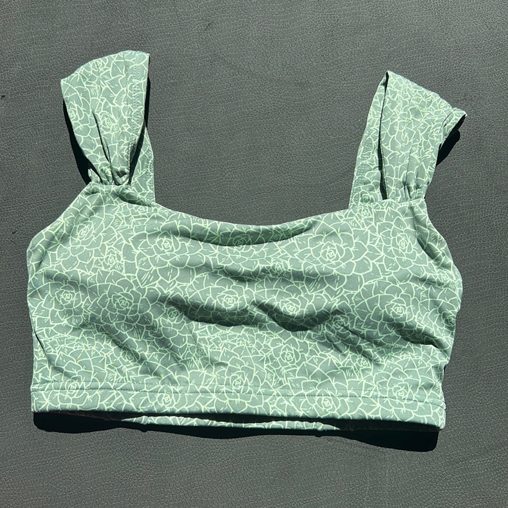 Buffbunny Aloe Sports Bra- Green Eden print. Never worn